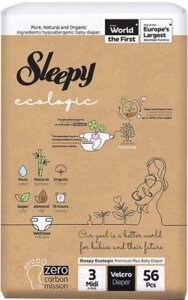 Подгузники-трусики детские Sleepy Ecologic 2X Jumbo Midi
