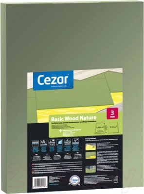 Подложка Cezar Basic Wood Nature 4мм хвойная от компании Бесплатная доставка по Беларуси - фото 1