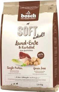 Полувлажный корм для собак Bosch Petfood Soft Adult Grain Free Duck&Potatoes