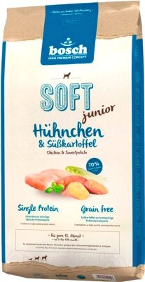 Полувлажный корм для собак Bosch Petfood Soft Junior Chicken&Sweet Potato от компании Бесплатная доставка по Беларуси - фото 1