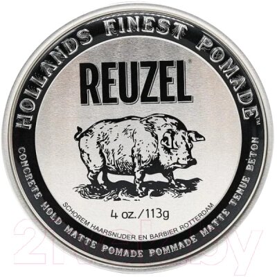 Помада для укладки волос Reuzel Concrete Hold Matte Pomade от компании Бесплатная доставка по Беларуси - фото 1