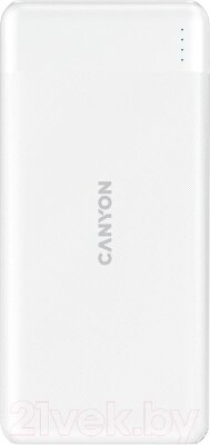 Портативное зарядное устройство Canyon PB-109 / CNE-CPB1009W от компании Бесплатная доставка по Беларуси - фото 1