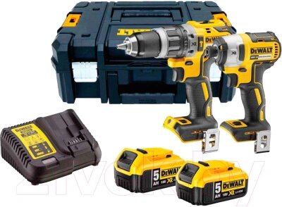 Профессиональная дрель-шуруповерт DeWalt DCD796 + Гайковерт DCF887 / DCK266P2T от компании Бесплатная доставка по Беларуси - фото 1