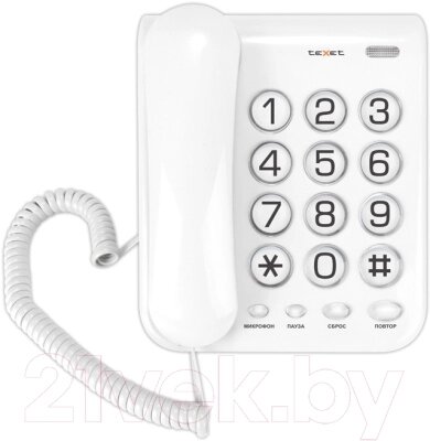 Проводной телефон Texet TX-262 от компании Бесплатная доставка по Беларуси - фото 1