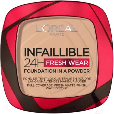 Пудра компактная L'Oreal Paris Infaillible 24h Fresh Wear тон 130 от компании Бесплатная доставка по Беларуси - фото 1