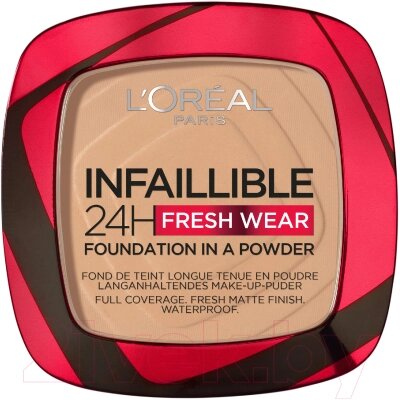 Пудра компактная L'Oreal Paris Infaillible 24h Fresh Wear тон 140 от компании Бесплатная доставка по Беларуси - фото 1