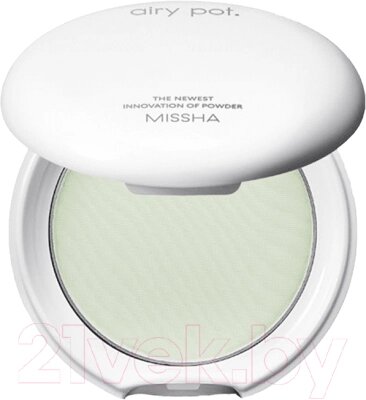 Пудра компактная Missha Airy Pot Pressed Powder Mint от компании Бесплатная доставка по Беларуси - фото 1