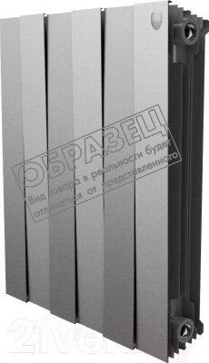 Радиатор биметаллический Royal Thermo PianoForte 500 Silver Satin от компании Бесплатная доставка по Беларуси - фото 1