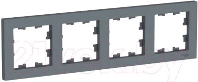 Рамка для выключателя Schneider Electric AtlasDesign ATN000704 от компании Бесплатная доставка по Беларуси - фото 1