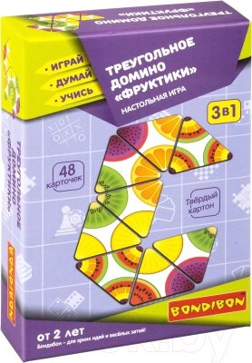 Развивающая игра Bondibon Треугольное. Фруктики / ВВ5116 от компании Бесплатная доставка по Беларуси - фото 1