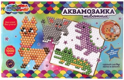 Развивающая игра MultiArt Аквамозаика Животные / ABMA1200-1 от компании Бесплатная доставка по Беларуси - фото 1