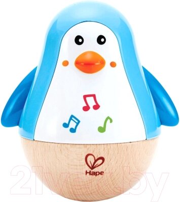 Развивающая игрушка Hape Неваляшка. Пингвин музыкальный / E0331-HP от компании Бесплатная доставка по Беларуси - фото 1
