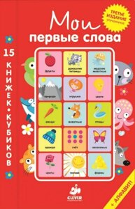 Развивающая книга CLEVER Мои первые слова. 15 книжек-кубиков. Русский язык