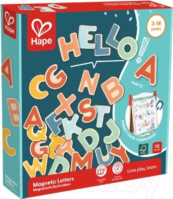 Развивающий игровой набор Hape Магнитные буквы Английский алфавит / E2003_HP от компании Бесплатная доставка по Беларуси - фото 1