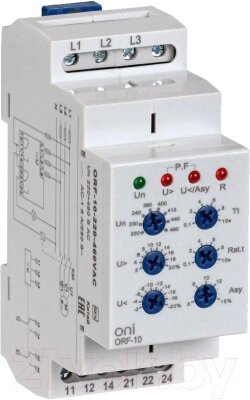 Реле контроля фаз ONI ORF-10-220-460VAC от компании Бесплатная доставка по Беларуси - фото 1