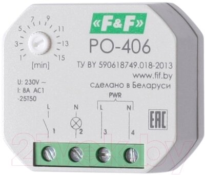Реле времени Евроавтоматика PO-406 / EA02.001.019 от компании Бесплатная доставка по Беларуси - фото 1