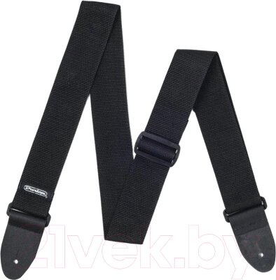 Ремень для гитары Dunlop Manufacturing D07-01 BK Poly Strap Black от компании Бесплатная доставка по Беларуси - фото 1