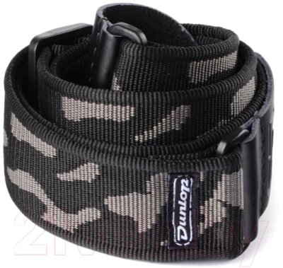 Ремень для гитары Dunlop Manufacturing D38-10GY Strap Cammo Grey от компании Бесплатная доставка по Беларуси - фото 1