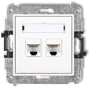 Розетка karlik 2XRJ45 / MGK-6