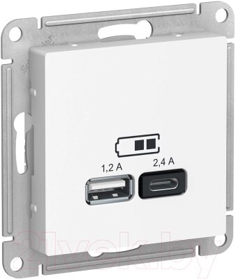 Розетка Schneider Electric AtlasDesign ATN000139 от компании Бесплатная доставка по Беларуси - фото 1