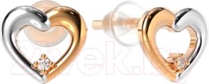 Серьги из розового золота ZORKA 3D0071S-9K