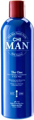 Шампунь для волос CHI Man The One 3-in-1 Shampoo Conditioner Body Wash от компании Бесплатная доставка по Беларуси - фото 1