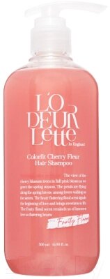 Шампунь для волос L'odeurlette In England Color Fit Cherry Fleur Hair Shampoo от компании Бесплатная доставка по Беларуси - фото 1