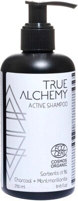 Шампунь для волос True Alchemy Active Shampoo Sorbents 1.9%: Charcoal+Montmorillonite Eсосert от компании Бесплатная доставка по Беларуси - фото 1