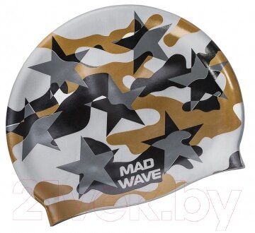 Шапочка для плавания Mad Wave Military Star от компании Бесплатная доставка по Беларуси - фото 1