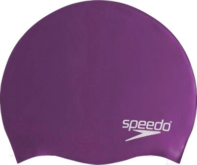 Шапочка для плавания Speedo Plain Moulded Silicone Cap / 8-70984 G877 от компании Бесплатная доставка по Беларуси - фото 1