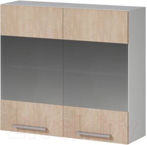 Шкаф навесной для кухни Genesis Мебель Алиса 12 800 со стеклом
