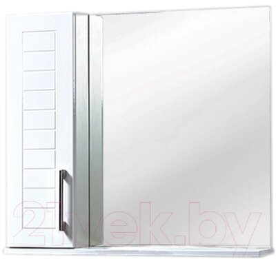 Шкаф с зеркалом для ванной Акваль Анна 70 / АННА. 04.75.00. L от компании Бесплатная доставка по Беларуси - фото 1