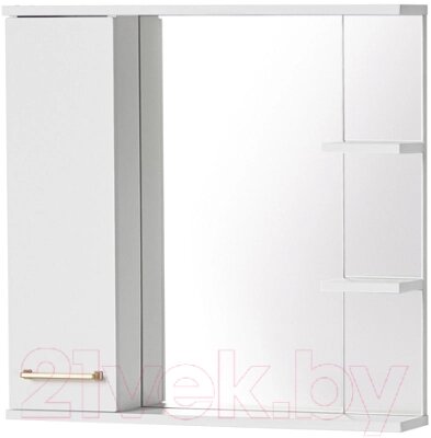 Шкаф с зеркалом для ванной Акваль Порто / В2.1.04.3.7.1 от компании Бесплатная доставка по Беларуси - фото 1