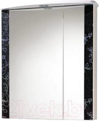 Шкаф с зеркалом для ванной Акваль Токио 60 / ТОКИО. 04.60.02. L от компании Бесплатная доставка по Беларуси - фото 1