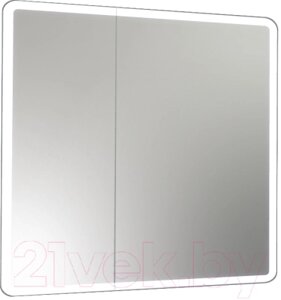 Шкаф с зеркалом для ванной Континент Emotion Led 80x80
