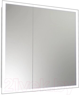 Шкаф с зеркалом для ванной Континент Reflex Led 80x80 от компании Бесплатная доставка по Беларуси - фото 1