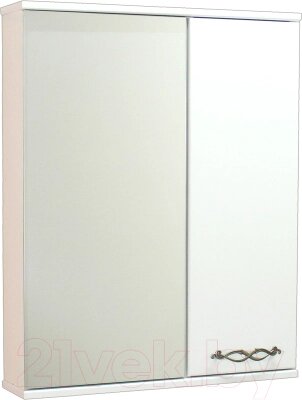 Шкаф с зеркалом для ванной СанитаМебель Джаст 12.600 от компании Бесплатная доставка по Беларуси - фото 1