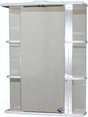 Шкаф с зеркалом для ванной СанитаМебель Камелия-10.60 от компании Бесплатная доставка по Беларуси - фото 1