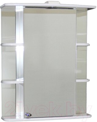 Шкаф с зеркалом для ванной СанитаМебель Камелия-10.65 Д2 от компании Бесплатная доставка по Беларуси - фото 1