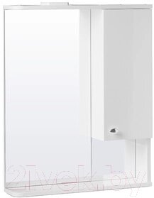 Шкаф с зеркалом для ванной СанитаМебель Камелия-11.60 Д2 от компании Бесплатная доставка по Беларуси - фото 1
