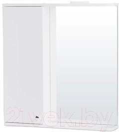 Шкаф с зеркалом для ванной СанитаМебель Камелия-11.70 Д2 от компании Бесплатная доставка по Беларуси - фото 1
