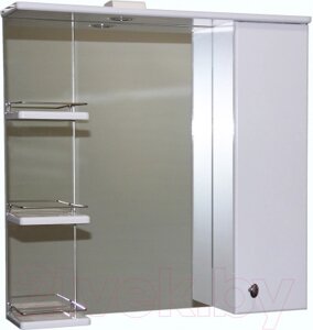 Шкаф с зеркалом для ванной СанитаМебель Камелия-12.75 Д2