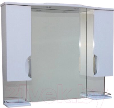 Шкаф с зеркалом для ванной СанитаМебель Камелия-14.45 Д3 от компании Бесплатная доставка по Беларуси - фото 1