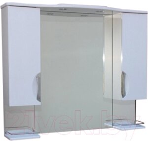 Шкаф с зеркалом для ванной СанитаМебель Камелия-14.45 Д3