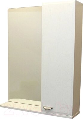 Шкаф с зеркалом для ванной СанитаМебель Лотос 101.600 от компании Бесплатная доставка по Беларуси - фото 1