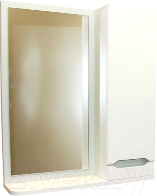 Шкаф с зеркалом для ванной СанитаМебель Сизаль 14.600 от компании Бесплатная доставка по Беларуси - фото 1