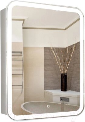 Шкаф с зеркалом для ванной Silver Mirrors Фиджи 50 / LED-00002362 от компании Бесплатная доставка по Беларуси - фото 1