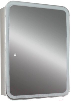 Шкаф с зеркалом для ванной Silver Mirrors Фиджи Flip 60 / LED-00002472 от компании Бесплатная доставка по Беларуси - фото 1