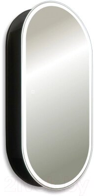 Шкаф с зеркалом для ванной Silver Mirrors Soho-Black 500x1000 / LED-00002613 от компании Бесплатная доставка по Беларуси - фото 1