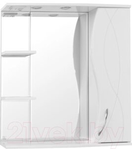 Шкаф с зеркалом для ванной Style Line Амелия 75см